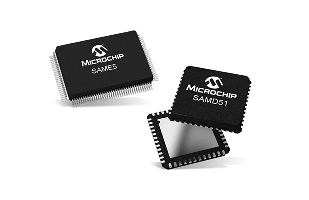 Microchip SAMD5x/E5x MCU ファミリー製品写真