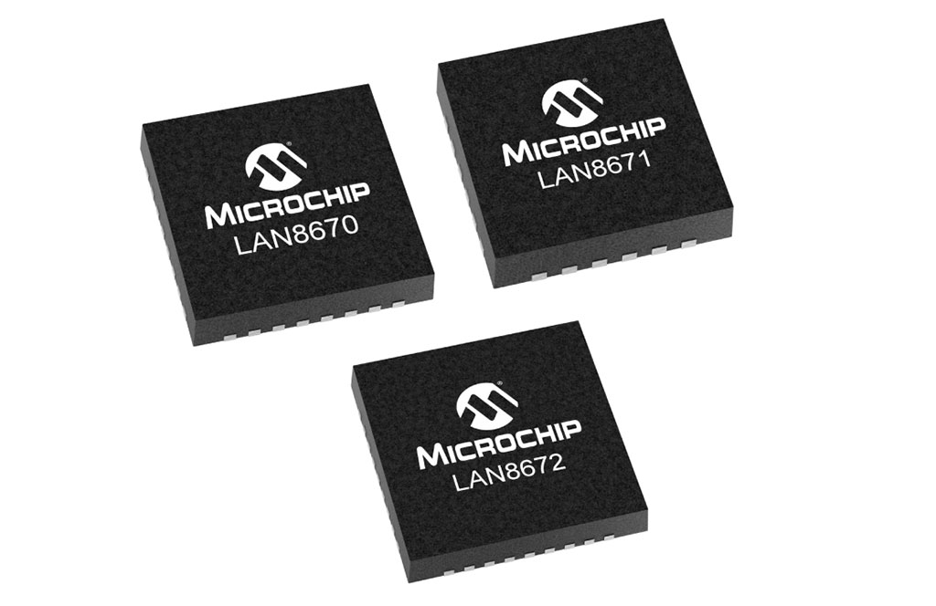 Microchip LAN8670/1/2 製品写真