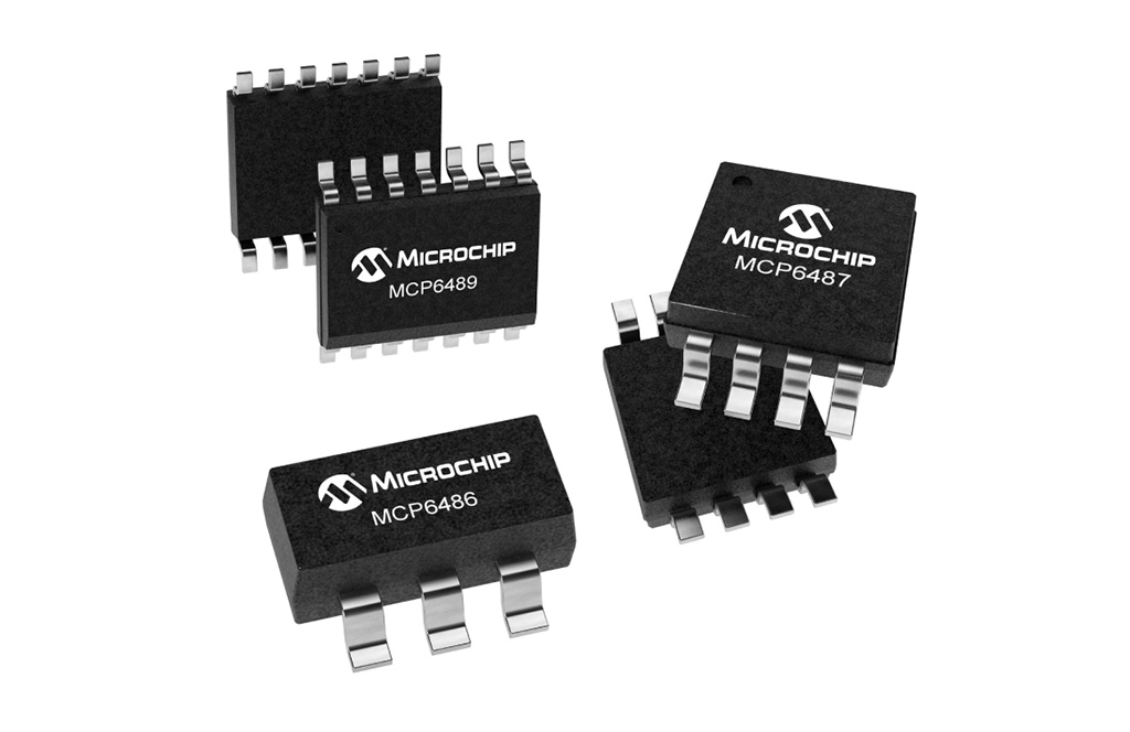 Microchip MCP6486/6R/6U/7/9 製品写真
