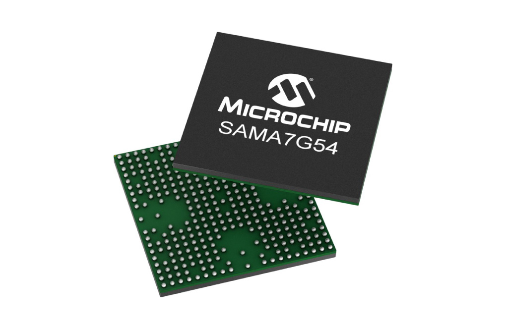 Microchip SAMA7G シリーズ製品写真