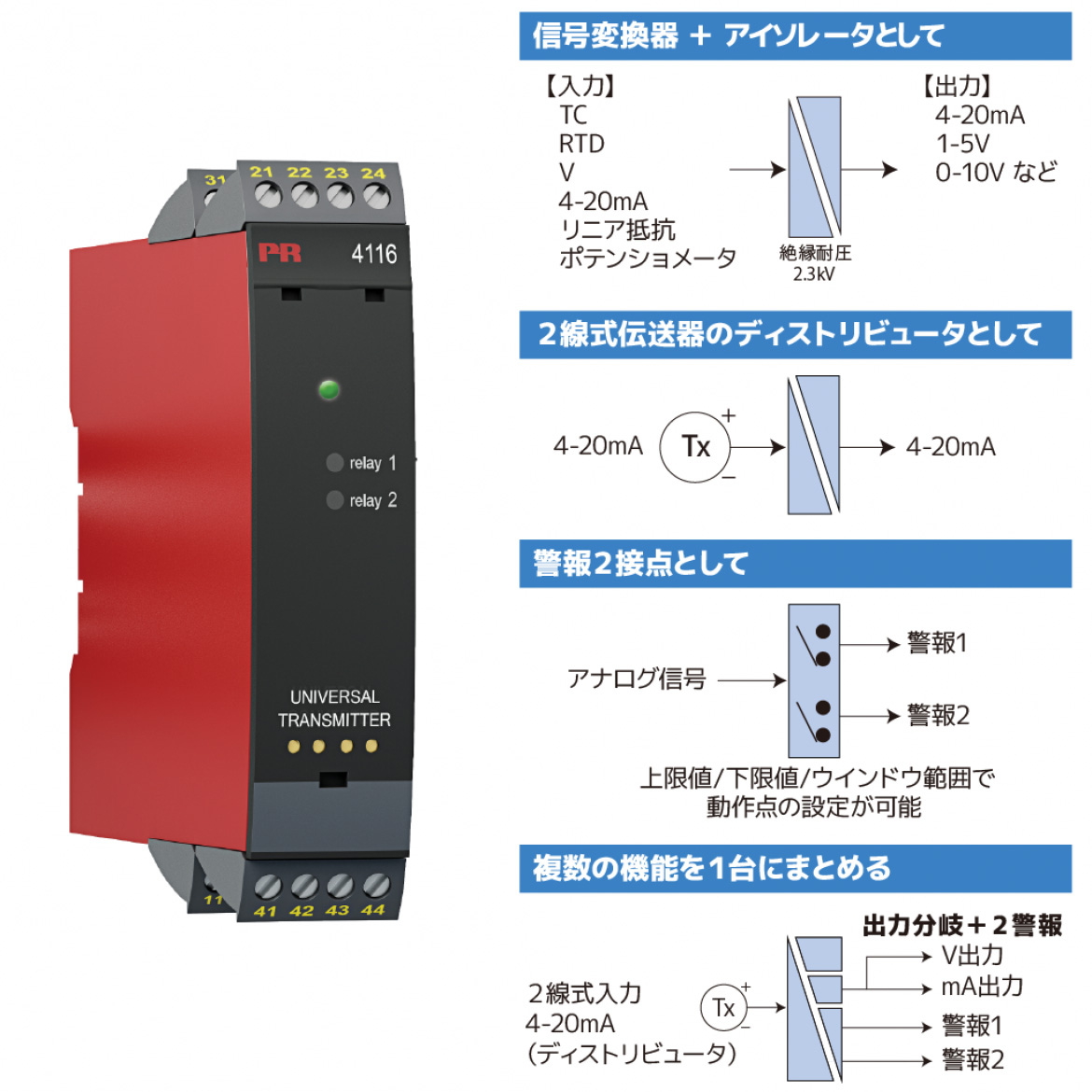 4416 は1台で様々な用途に対応 4416 は1台で様々な用途に対応