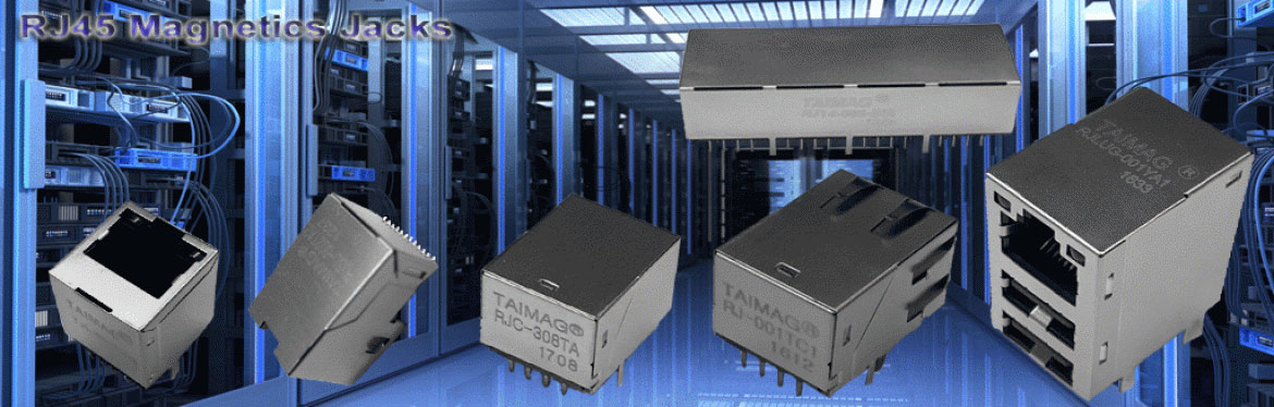 TAIMAG 社 RJ45 マグネティック/ジャック製品バナーイメージ