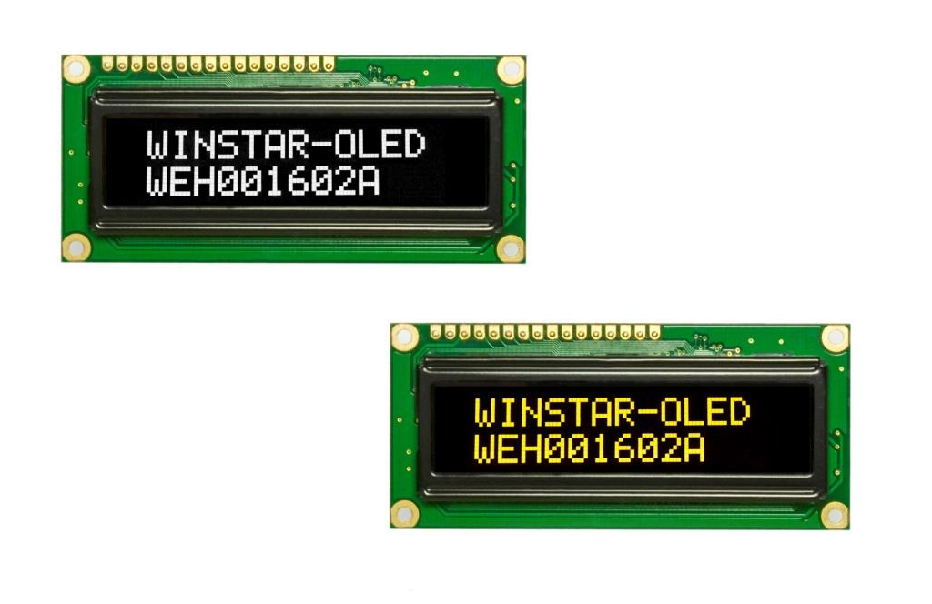 16×2 有機 EL ディスプレイ WEH001602A 16×2 有機 EL ディスプレイ WEH001602A