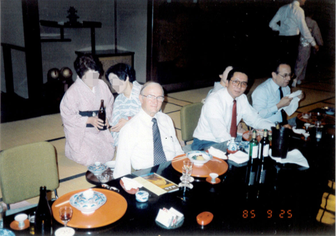 Bourns Inc. 創業者 Marlan Bourns 氏と弊社 代表　松田樹一