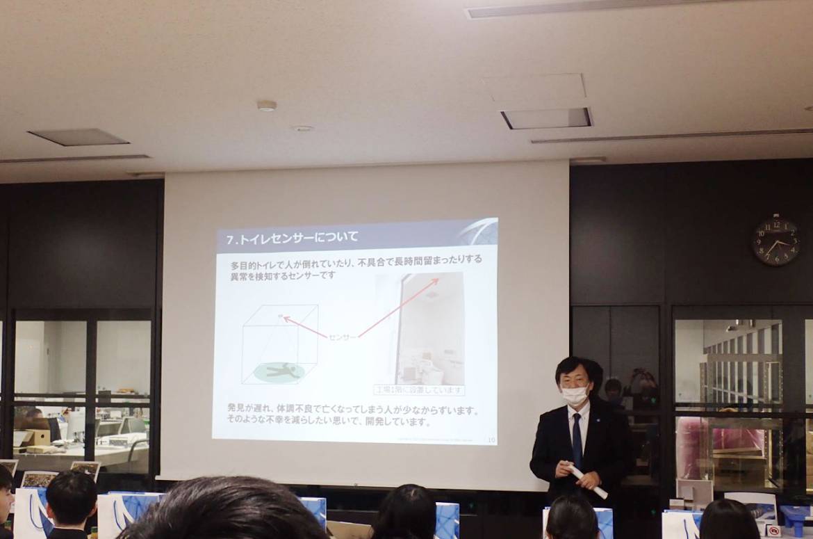 グローバルマイクロニクス株式会社　取締役社長 木下からセンサー技術を説明