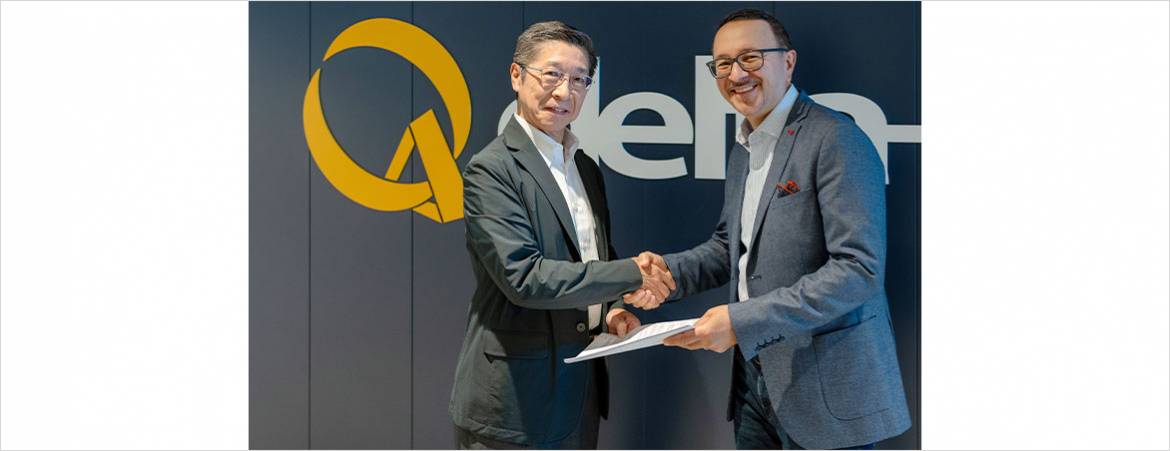 （右）Sam Morovati 氏 Vice President of Sales, Delta-Q Technologies Corporation（左）弊社 代表取締役社長　一木 茂