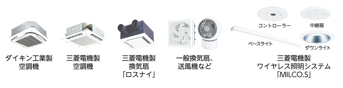 システム対象被制御機器の写真