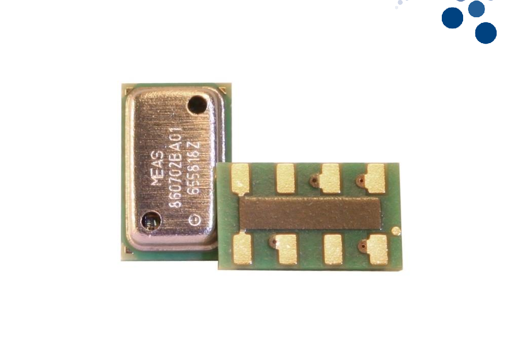 Measurement 社製1チップで温度/湿度/大気圧を測定出来る複合センサ MS8607
